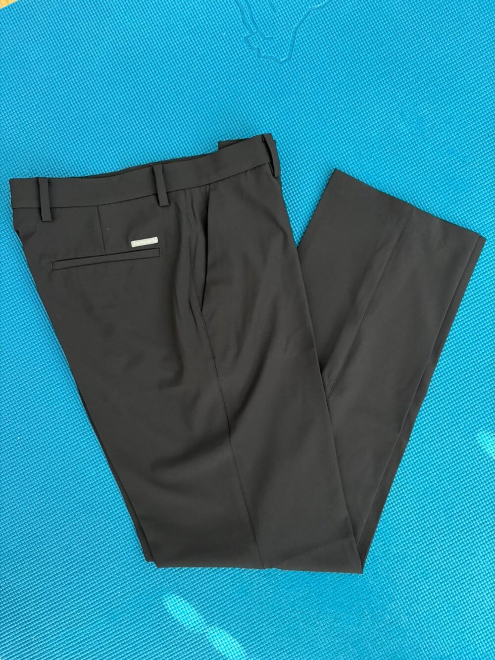Ashworth Black Men's Flat Front Pants - 34/34
